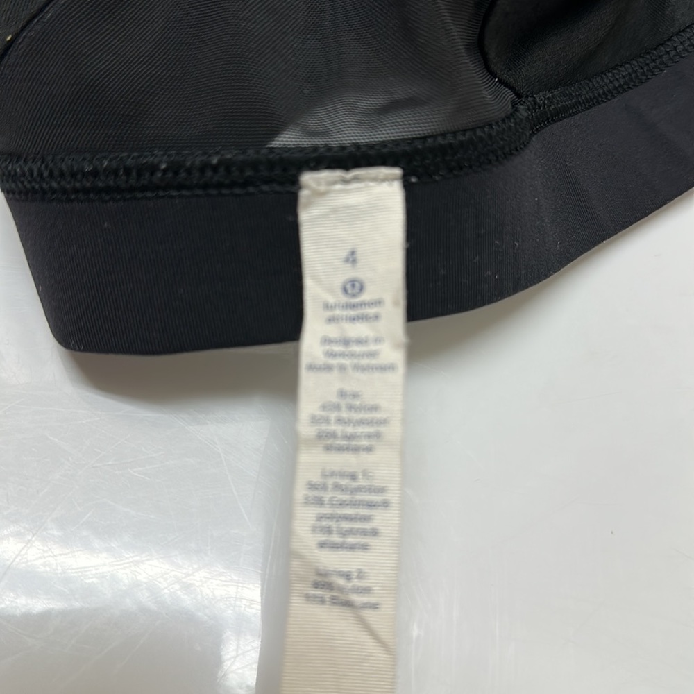 LIKE NEW! Lululemon Invigorate Bra Heathered Black/Black - Picture 11 of 13